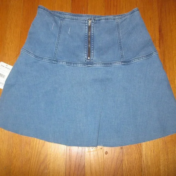 NWT We The Free Highlands Denim Mini Skirt - Picture 3 of 9
